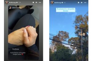 Kimberly Flores en el funeral de su amada sobrina.