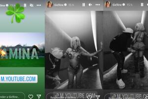 Tekashi aparece en el nuevo video de Yailin y compartió algunas imágenes de su participación.