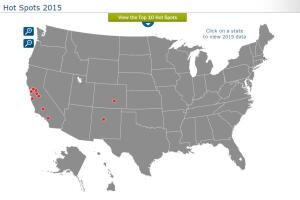 Las Ciudades de EEUU con mayor número de robos de Autos
