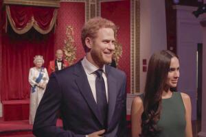 Prince Harry and Meghan Markle wax figures