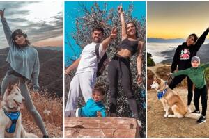 Alejandra Espinoza practica senderismo en Los Ángeles