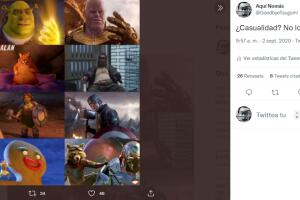Tuit escenas Shrek y Marvel