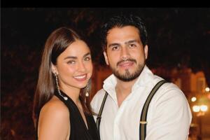 Claudia Martín y su prometido Andrés Tovar