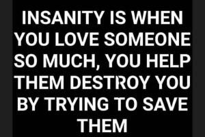 Elizabeth Gutiérrez compartió este otro mensaje en donde se afirma que "cuando amas tanto a alguien que lo ayudas a destruirte tratando de salvarlo".