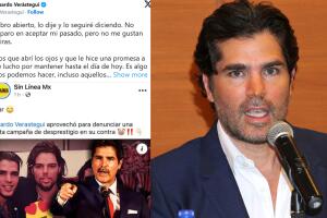 Así respondió Eduardo Verástegui en X a los rumores sobre un supuesto y pasado romance con Ricky Martin. 