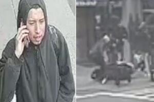 La cámara de seguridad muestra el ataque ocurrido mientras los autos circulaban en 37th Avenue y 82nd Street.