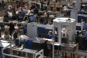 TSA Screens Passengers At Denver International Airport