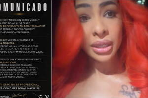 Este fue el primer comunicado de Yailin La Más Viral en el que responsabilizó a su disquera de que en "7 meses" ella no ha podido sacar música nueva. 
