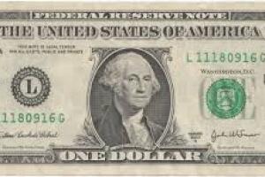 Billete un dólar