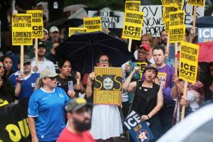 PROTESTAS EN TEXAS CONTRA ICE