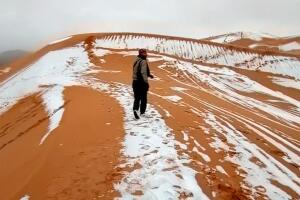 Nieve en el sahara