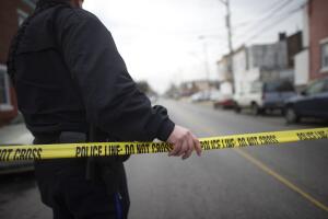 Policía escena crimen