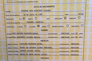 Michael Polinske's Mexico birth certificate.jpg
