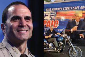 El sheriff del condado Maricopa Paul Penzone y el exsheriff Joe Arpaio