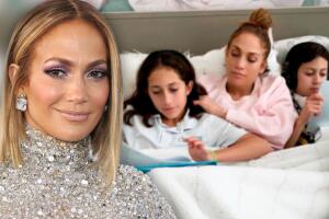 JLo y sus hijos