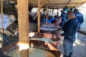 Narcolaboratorio en Baja California