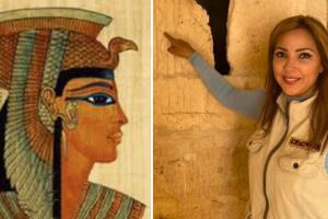 Kathleen Martínez busca la tumba de Cleopatra