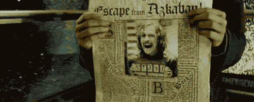 Periodico con Sirius Black