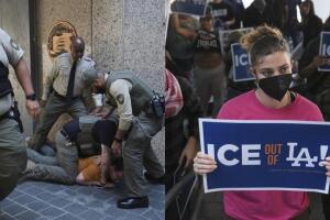 Los operativos de ICE en el área de Los Ángeles han provocado protestas y rechazo.