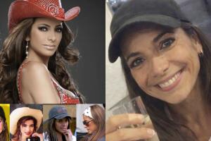 Pilar Montenegro también compartió este collage de fotos con los que evidenció que desde hace años le gusta usar accesorios que le cubran la cabeza. 