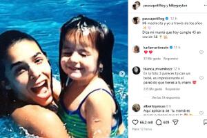 Ana Paula compartió imágenes de su niñez con su madre Biby Gaytán