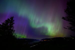 The Aurora Borealis, Or Northern Lights, Visible From Large Swath Of North America