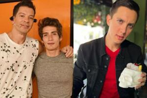 Tristan Othón Fierros, el hijo mayor de Yahir, vuelve al contenido sexualmente explícito con el cantante Erick Zepeda (derecha).