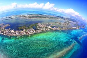 San Pedro town, Ambergris Caye, Belize, Barierr Reef, Caribbean Sea
