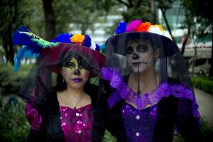 MEXICO-CULTURE-CATRINA-PROCESSION