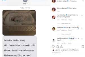 Kim Kardashian y su hijo Psalm