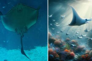 Charlotte, la mantarraya que se autoinceminó es un caso de estudio para la ciencia