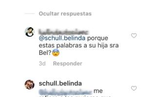 Mamá de Belinda la defiende 