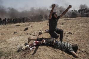 Protesta Gaza embajada de EEUU Israel