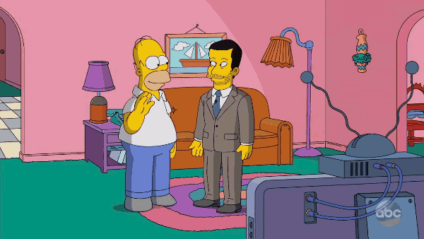 Jimmy Kimmel con Homero Simpson