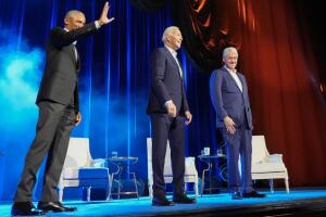 Joe Biden,Barack Obama,Bill Clinton,Stephen Colbert