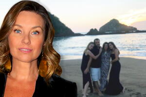 Dominika Paleta se fue de vacaciones en compañía de sus hijas y su esposo (y ellas ya le sacan varias pulgadas de estatura)