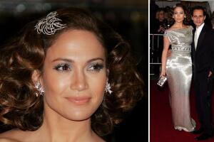 JLo en la Met Gala 2007, con Marc Anthony.