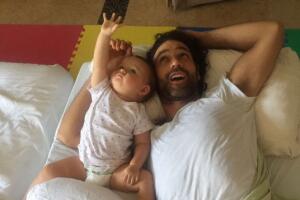 Valentino Lanús y su hija