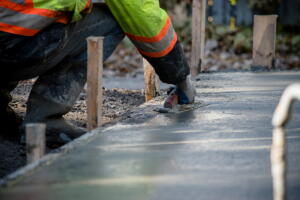 wet cement