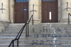 Vandalismo en un templo masónico de Colorado