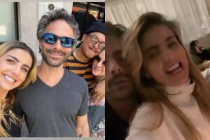 La imagen de la izquierda es las más reciente que da a cooncer Michelle Renaud junto a Osvaldo Benavides. 