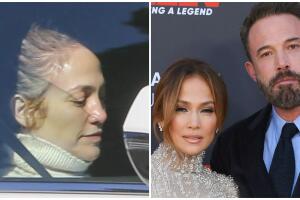 JLo se olvida del glamour y se muestra de “cara lavada” al salir sin Ben Affleck
