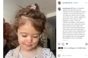 Paco Álvarez, esposo de Dulce María, felicitó a su hija María Paula por su cumpleaños