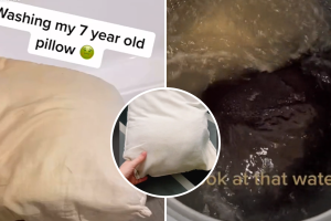 Internautas comparten videos de cómo lavan sus almohadas por primera vez en años e impactan a TikTok
