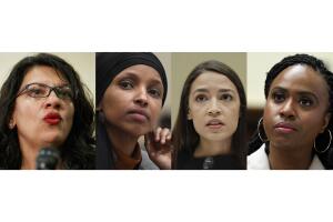 Rashida Tlaib, Ilhan Omar, Alexandria Ocasio-Cortez, Ayanna Pressley