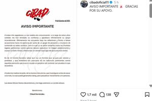 Cibad Hernández publica comunicado tras rumores.