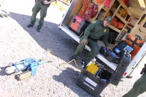Centro de entrenamiento del equipo de túneles de la Patrulla Fronteriza en Nogales, Arizona. 