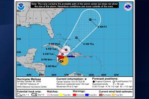 El Huracán Melissa podría seguir fortaleciéndose en próximas horas.