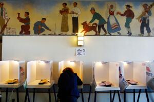 California Voters Participate In The State's Pivotal Primary
