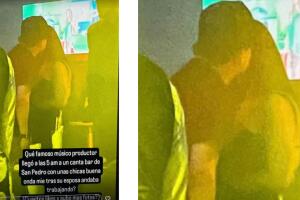 Cruz Martínez con una mujer